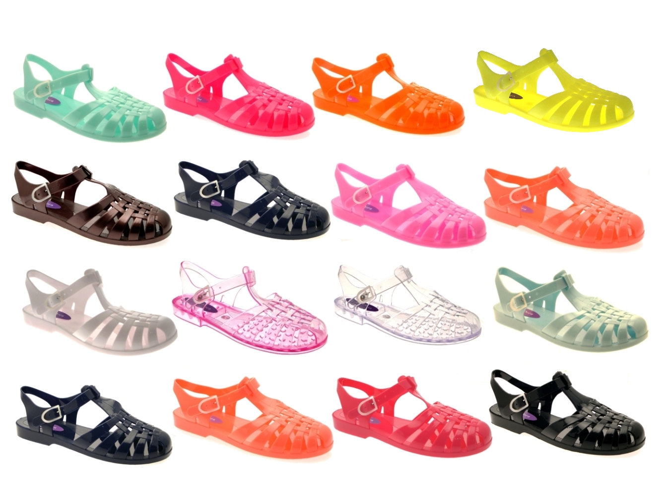 Womens Jelly Cut Out Sandals Ladies Flat Jellies Summer Holiday Beach Shoes Size eBay
